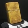 Bật Lửa Zippo Cổ 1950 Bản Tiền Thân  Bọc Da Vỏ Đồng Vành Nắp Cực Quý Hiếm SX Năm 1950 Không Mộc Đáy , Đã Qua Sử Dụng ZQHU111