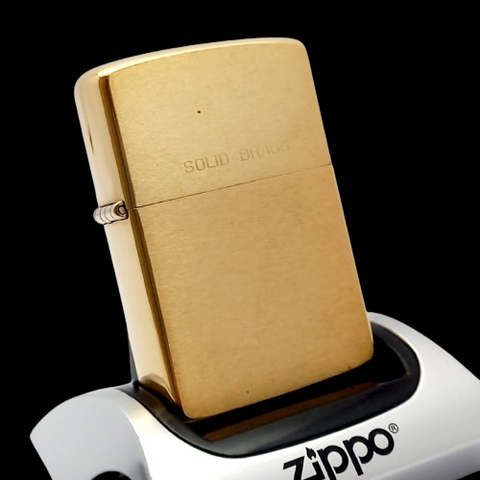 Bật Lửa Zippo Đồng Khối Chu Niên 1932 - 1987 Trơn Phay Xước 2 Mặt Đời ZQH163