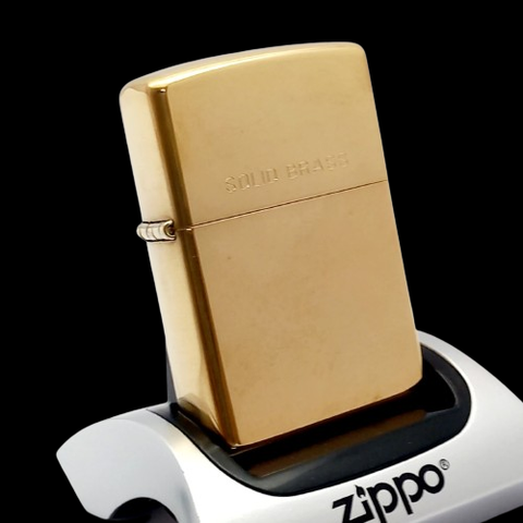 Bật Lửa Zippo Đồng Khối Trơn 2 Mặt Đời XVI La Mã Năm 2000 ZL634