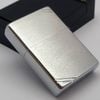 BẬT LỬA ZIPPO ĐỒNG KHỐI MẠ CHROME BẢN VINTAGE CHẶT GÓC TRƠN PHAY XƯỚC ĐỜI XV NĂM 1999 ZL633