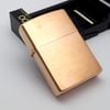 Bật Lửa Zippo Đồng Khối Mạ Vàng Hồng Hiếm Gặp Trơn Phay Xước 2 Mặt Đời XIV Năm 1998 ZQH164