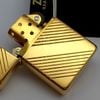 Bật Lửa Zippo Gold Plated Vân Xéo Hiếm Gặp Đời XII La Mã Năm 1996 ZL637