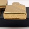 Bật Lửa Zippo Gold Plated Vân Xéo Hiếm Gặp Đời XII La Mã Năm 1996 ZL637
