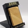 Bật Lửa Zippo Gold Plated Vân Xéo Hiếm Gặp Đời IX La Mã Năm 1993 ZL638