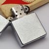 Bật Lửa Zippo Cổ Đồng Khối Mạ Chrome Phay Xước Trơn Hiếm Gặp Năm 1962 Đời 4 Chấm ZC383