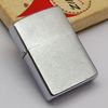 Bật Lửa Zippo Cổ Đồng Khối Mạ Chrome Phay Xước Trơn Hiếm Gặp Năm 1962 Đời 4 Chấm ZC383