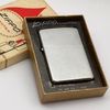 Bật Lửa Zippo Cổ Đồng Khối Mạ Chrome Phay Xước Trơn Hiếm Gặp Năm 1962 Đời 4 Chấm ZC383