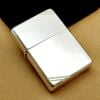 BẬT LỬA ZIPPO BẠC KHỐI STERLING BẢN CHẶT GÓC TRƠN BÓNG SX NĂM 2005 ZB86