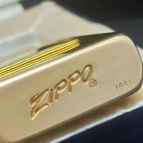 Bật Lửa Zippo Vàng Đúc Nguyên Khối 14KT Cực Hiếm, Sản Xuất Thâp Niên 1960s Gặp Giá Trị Sưu Tầm Cực Cao ZQHU112