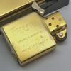 Bật Lửa Zippo Đồng Khối Solid Brass Trơn Bóng 2 Mặt Đời X La Mã Năm 1994 ZL643