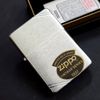 Bật Lửa Zippo Đồng Khối Mạ Chrome Vintage Chặt Góc Phay Xước Trơn 2 Mặt Đời X La Mã Năm 1994 ZL641