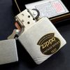 Bật Lửa Zippo Đồng Khối Mạ Chrome Vintage Chặt Góc Phay Xước Trơn 2 Mặt Đời X La Mã Năm 1994 ZL641
