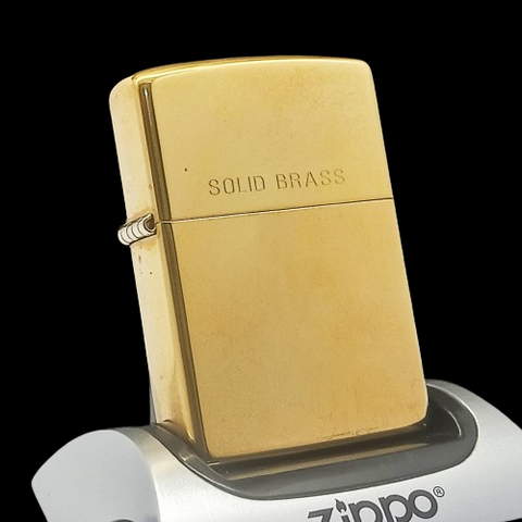Bật Lửa Zippo Đồng Khối Solid Brass Trơn Năm 1994 Đời X La Mã ZL648