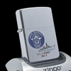 Bật Lửa Zippo Đồng Khối Mạ Chrome Bóng Chủ Đề Tầu Chiến Hiếm Gặp Năm 1988 Đời IV La Mã ZL655