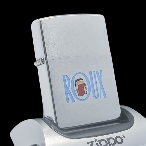 Bật Lửa Zippo Cổ Đồng Khối Mạ Chrome Phay Xước Chủ Đề Ăn Mòn Phủ Sơn Hiếm Gặp Năm 1976 Đời 6 Vạch Sắc ZC390