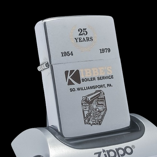 Bật Lửa Zippo Cổ Đồng Khối Mạ Chrome Phay Xước Chủ Đề Ăn Mòn Phủ Sơn Hiếm Gặp Năm 1978 Đời 4 Vạch Sắc ZC385