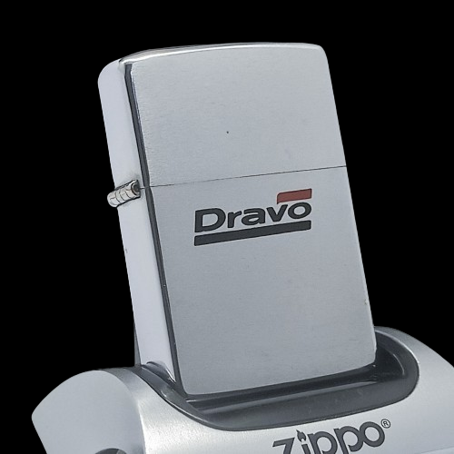 Bật Lửa Zippo Cổ Đồng Khối Mạ Chrome Phay Xước Chủ Đề Ăn Mòn Phủ Sơn Hiếm Gặp Năm 1975 Đời 7 Vạch Sắc ZC386