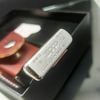 Bộ Bật Lửa Zippo Sliver Plated Đắp Nổi Demi Vàng Gold Plated Bản Kỷ Niệm SX Kèm Bao Da Cực Hiếm Gặp Đời XII La Mã Sản Xuất Năm 1996 ZS90
