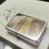 Bộ Bật Lửa Zippo Sliver Plated Đắp Nổi Demi Vàng Gold Plated Bản Kỷ Niệm SX Kèm Bao Da Cực Hiếm Gặp Đời XII La Mã Sản Xuất Năm 1996 ZS90