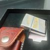 Bộ Bật Lửa Zippo Sliver Plated Đắp Nổi Demi Vàng Gold Plated Bản Kỷ Niệm SX Kèm Bao Da Cực Hiếm Gặp Đời XII La Mã Sản Xuất Năm 1996 ZS90
