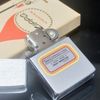 Bật Lửa Zippo Cổ Đồng Khối Mạ Chrome Phay Xước Chủ Đề Ăn Mòn Phủ Sơn Hiếm Gặp Năm 1976 Đời 6 Vạch Sắc ZC384