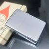 Bật Lửa Zippo Cổ Đồng Khối Mạ Chrome Phay Xước Chủ Đề Ăn Mòn Phủ Sơn Hiếm Gặp Năm 1975 Đời 7 Vạch Sắc ZC386