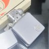Bật Lửa Zippo Cổ Đồng Khối Mạ Chrome Phay Xước Emblem USS Hiếm Gặp Năm 1974 Đời 8 Vạch Sắc ZC387