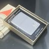 Bật Lửa Zippo Cổ Đồng Khối Mạ Chrome Phay Xước Emblem USS Hiếm Gặp Năm 1974 Đời 8 Vạch Sắc ZC387
