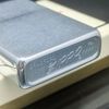 Bật Lửa Zippo Cổ Đồng Khối Mạ Chrome Phay Xước Emblem USS Hiếm Gặp Năm 1974 Đời 8 Vạch Sắc ZC387