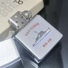 Bật Lửa Zippo Cổ Đồng Khối Mạ Chrome Phay Xước Chủ Đề Tầu Chiến Ăn Mòn Phủ Sơn Hiếm Gặp Năm 1981 Đời 1 Vạch Sắc ZC388