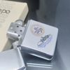 Bật Lửa Zippo Cổ Đồng Khối Mạ Chrome Bóng Chủ Đề Tầu Chiến Ăn Mòn Phủ Sơn Hiếm Gặp Năm 1982 Đời 8 Vạch Huyền ZC389