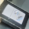 Bật Lửa Zippo Cổ Đồng Khối Mạ Chrome Bóng Chủ Đề Tầu Chiến Ăn Mòn Phủ Sơn Hiếm Gặp Năm 1982 Đời 8 Vạch Huyền ZC393