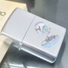 Bật Lửa Zippo Cổ Đồng Khối Mạ Chrome Bóng Chủ Đề Tầu Chiến Ăn Mòn Phủ Sơn Hiếm Gặp Năm 1982 Đời 8 Vạch Huyền ZC393