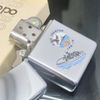Bật Lửa Zippo Cổ Đồng Khối Mạ Chrome Bóng Chủ Đề Tầu Chiến Ăn Mòn Phủ Sơn Hiếm Gặp Năm 1982 Đời 8 Vạch Huyền ZC393