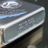 Bật Lửa Zippo Cổ Đồng Khối Mạ Chrome Bóng Chủ Đề Tầu Chiến Ăn Mòn Phủ Sơn Hiếm Gặp Năm 1982 Đời 8 Vạch Huyền ZC393