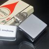 Bật Lửa Zippo Cổ Đồng Khối Mạ Chrome Phay Xước Chủ Đề Ăn Mòn Phủ Sơn Hiếm Gặp Năm 1975 Đời 7 Vạch Sắc ZC395