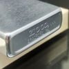 Bật Lửa Zippo Cổ Đồng Khối Mạ Chrome Phay Xước Chủ Đề Ăn Mòn Phủ Sơn Hiếm Gặp Năm 1983 Đời 7 Vạch Huyền ZC396