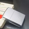 Bật Lửa Zippo Cổ Đồng Khối Mạ Chrome Trơn Bóng Hiếm Gặp Năm 1974 Đời 8 Vạch Sắc ZC398