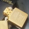 Bật Lửa Zippo Đồng Khối Solid Brass Chủ Đề Ăn Mòn Trâu Hiếm Gặp Năm 1992 Đời VIII La Mã ZL651