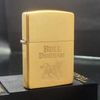 Bật Lửa Zippo Đồng Khối Solid Brass Chủ Đề Ăn Mòn Trâu Hiếm Gặp Năm 1992 Đời VIII La Mã ZL651