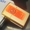 Bật Lửa Zippo Đồng Khối Mạ Vàng Gold Plated Chủ Đề Hiếm Gặp Năm 1996 Đời XII La Mã ZL652
