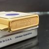 Bật Lửa Zippo Đồng Khối Mạ Vàng Gold Plated Chủ Đề Hiếm Gặp Năm 1996 Đời XII La Mã ZL652