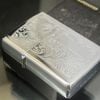 Bật Lửa Zippo Đồng Khối Mạ Chrome Hoa Văn Venetian Năm 1990 Đời VI La Mã ZL653