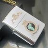 Bật Lửa Zippo Đồng Khối Mạ Chrome Bóng Chủ Đề Hiếm Gặp Năm 1989 Đời V La Mã ZL654