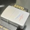Bật Lửa Zippo Đồng Khối Mạ Chrome Phay Xước Chủ Đề Tầu Chiến Hiếm Gặp Năm 1996 Đời XII La Mã ZL657
