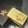 Bật Lửa Zippo Đồng Khối Marlboro Longhorns Đầu Bò Đời VIII La Mã Năm 1992 Hiếm Gặp ZQH167