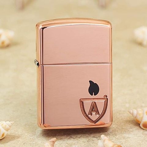 Bật Lửa Zippo Đồng Đỏ Solid Copper Armor Vỏ Dày Z333