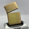 Vỏ Zippo Chính Hãng Đồng Khối Bản Tiêu Chuẩn Phay Xước - Không Ruột PK64