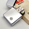 Bật Lửa Zippo Cổ Đồng Khối Mạ Chrome Trơn Bóng Năm 1979 Đời 3 Vạch Sắc ZC382