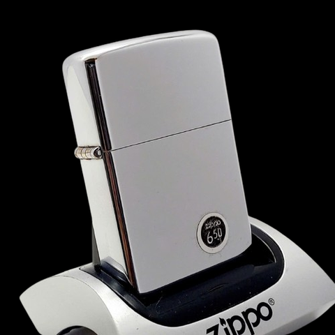 Bật Lửa Zippo Cổ Đồng Khối Mạ Chrome Trơn Bóng Năm 1979 Đời 3 Vạch Sắc ZC382